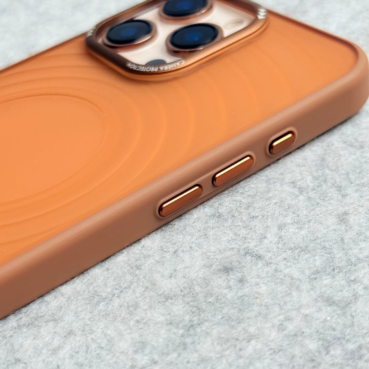 iPhone 16 Pro Max Desert Titanium Wave Circle Design Cover