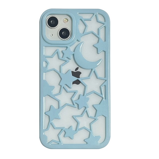 iPhone Luxury 3D Moon Star Pattern Design Case Cover