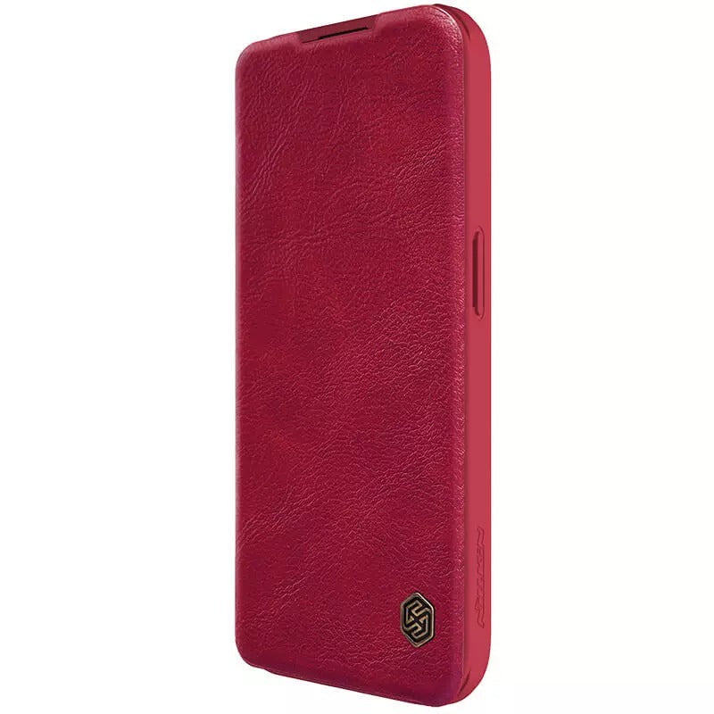 iPhone 15 Pro Camera Protection QIN Leather Flip Case (Red)