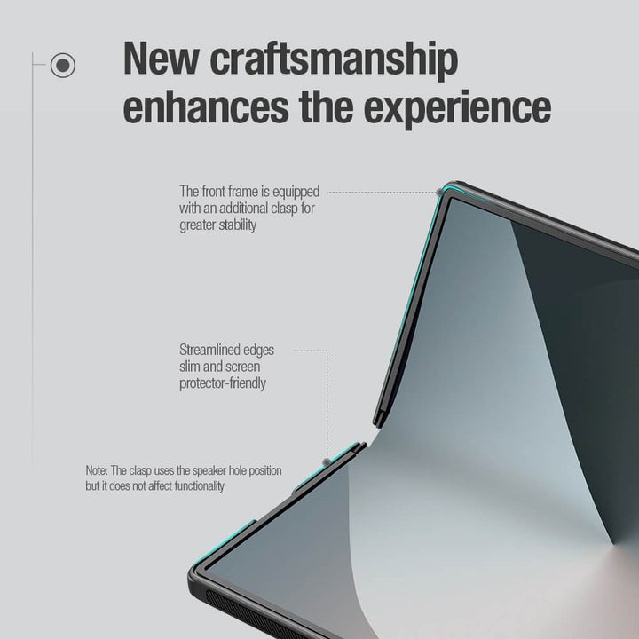 Nillkin Super Frosted Shield Fold Case for Samsung Galaxy Z Fold 6 5G with Stylus Holder