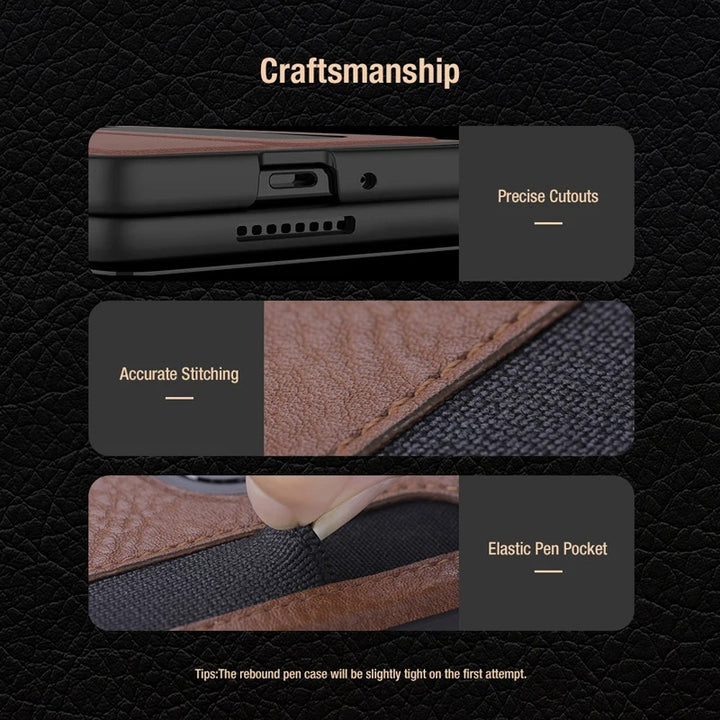Samsung Galaxy Z Fold 6 Nillkin Aoge Leather Cover Case Cover