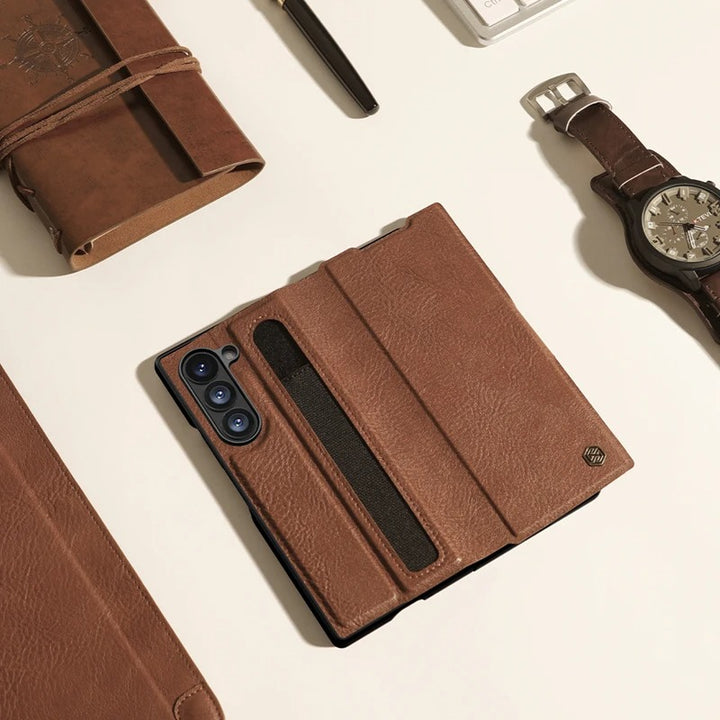 Samsung Galaxy Z Fold 6 Nillkin Aoge Leather Cover Case Cover