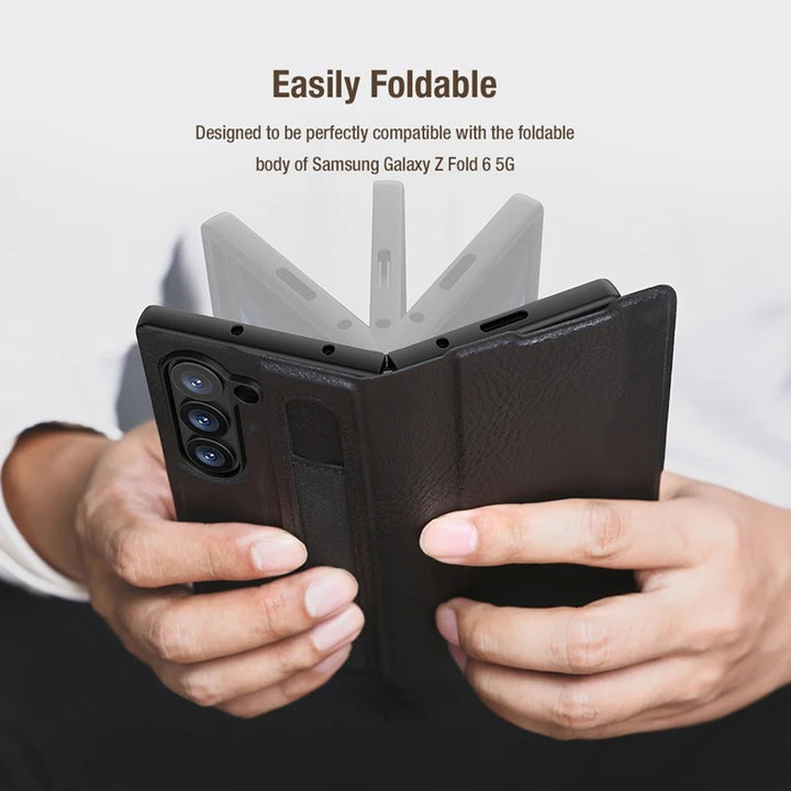 Samsung Galaxy Z Fold 6 Nillkin Aoge Leather Cover Case Cover
