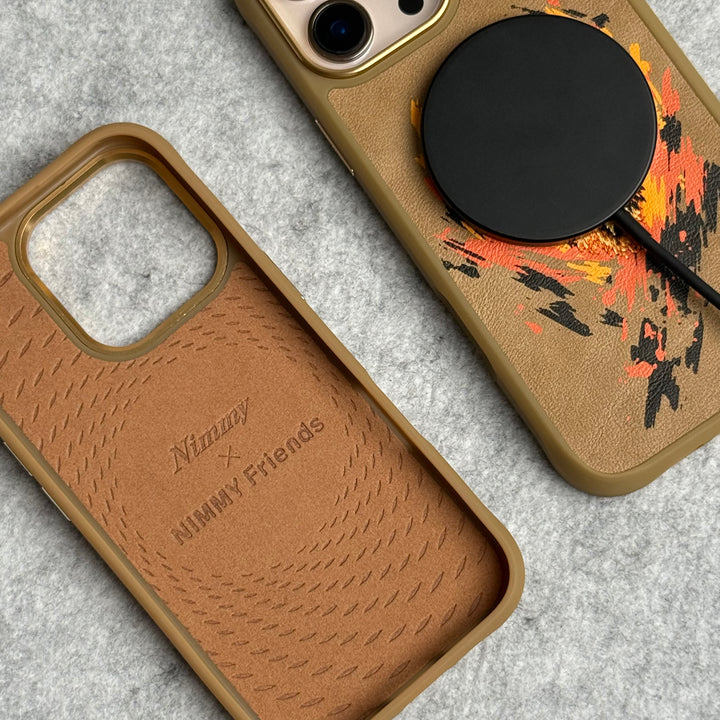 iPhone 16 Pro Max / iPhone 16 Pro Wild Animal 3D Embroidery Tiger Face MagSafe Case