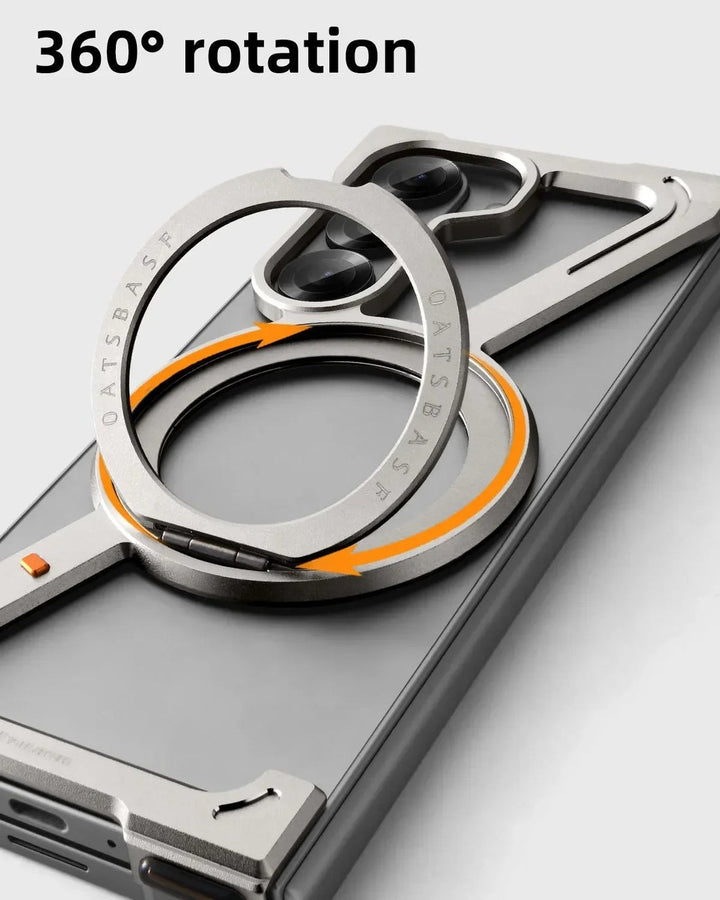 Samsung Galaxy Z Fold 7 Z Shape Aluminium Metal Rotating Kickstand Case
