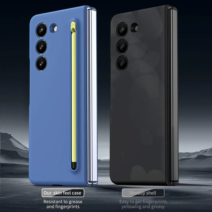 Samsung Galaxy Z Fold 5 Touch Pen Slim Pen Slot Ultra Thin PC Protective Phone Cover