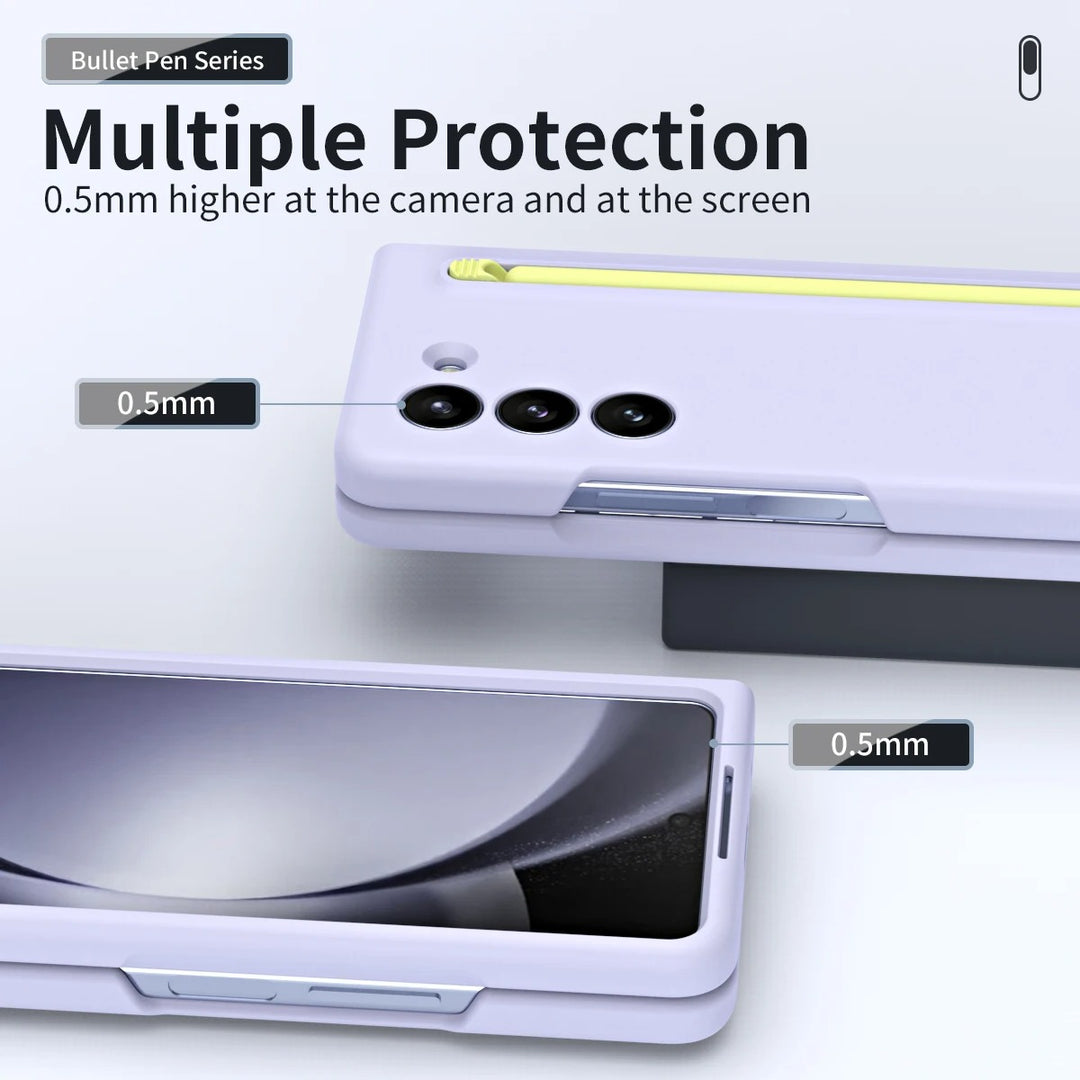 Samsung Galaxy Z Fold 5 Touch Pen Slim Pen Slot Ultra Thin PC Protective Phone Cover