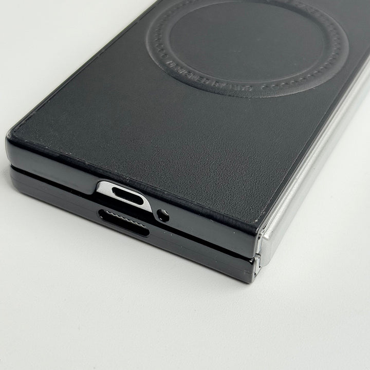Samsung Galaxy Z Fold 5 PU Leather Strong Magnetic Ring Cover