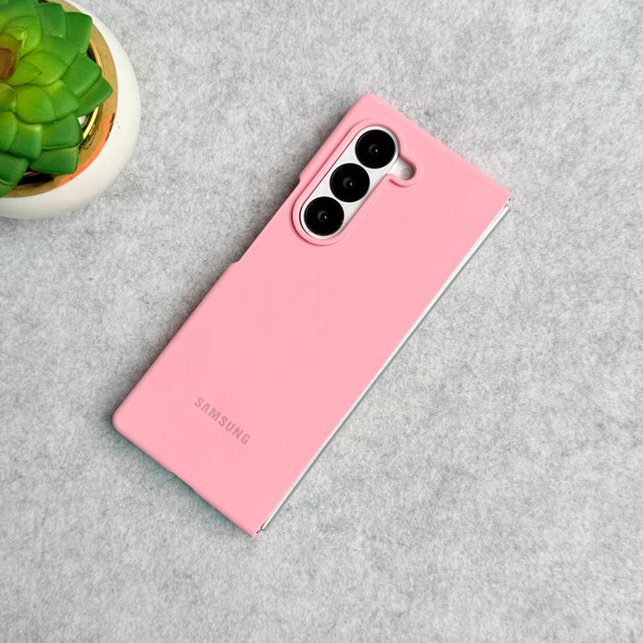 Samsung Galaxy Z Fold 6 Smooth Premium Silicone Cover Pink