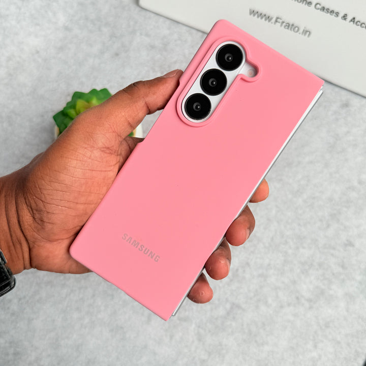 Samsung Galaxy Z Fold 6 Smooth Premium Silicone Cover Pink