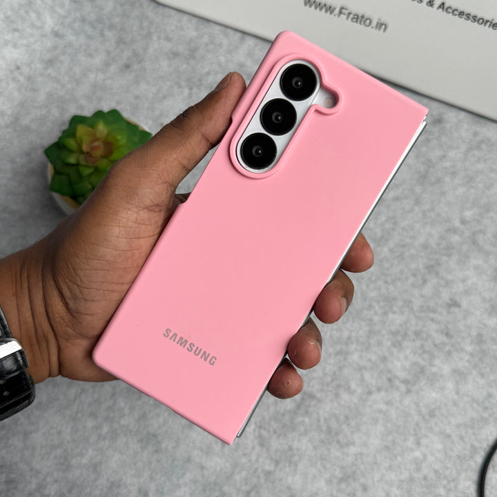 Samsung Galaxy Z Fold 6 Smooth Premium Silicone Cover Pink