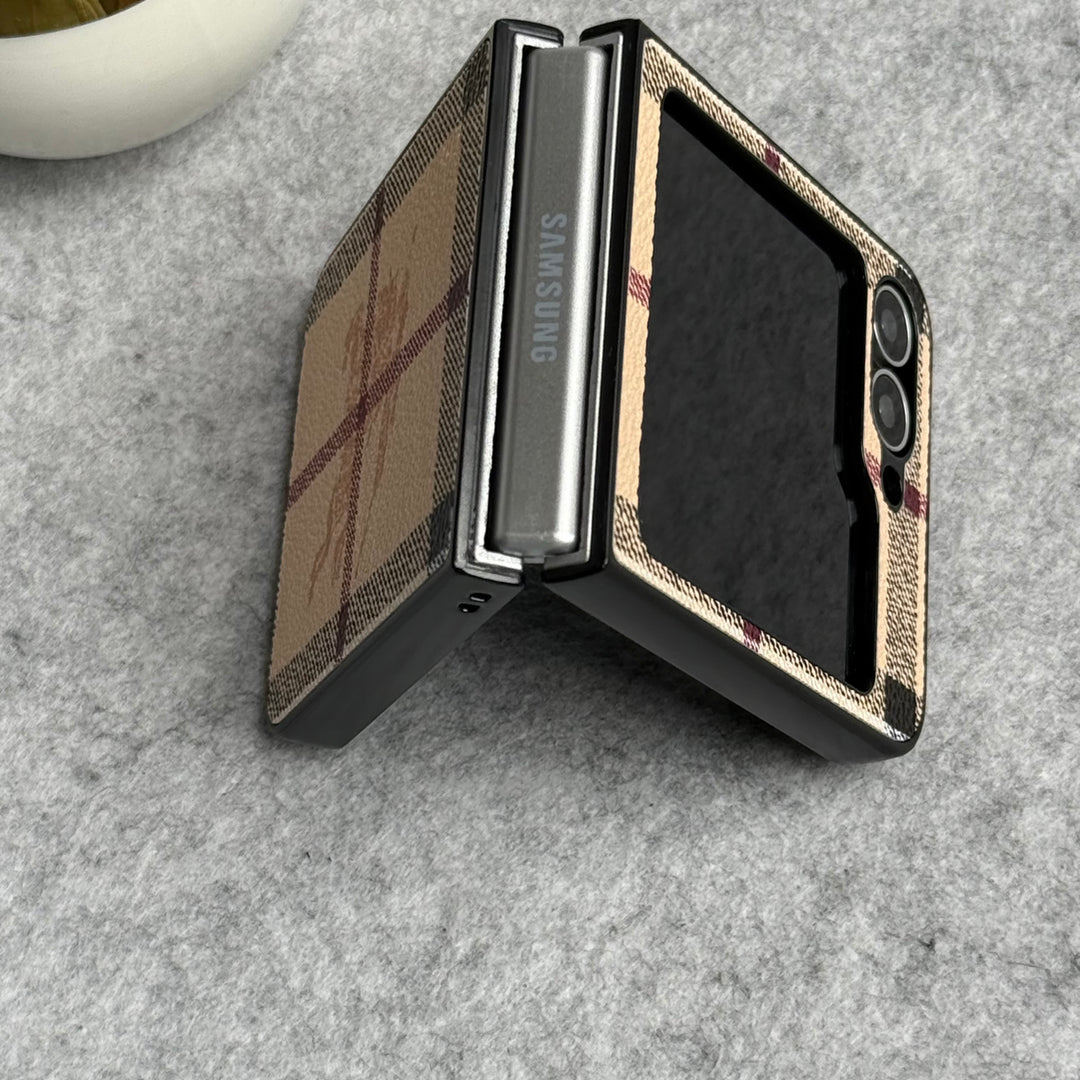 Samsung Galaxy Z Flip 6 Luxury BRY PU Leather Case Cover