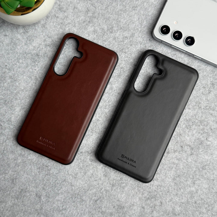 Samsung Galaxy S24 Plus PU Leather Thin Case Cover Minimalistic Design