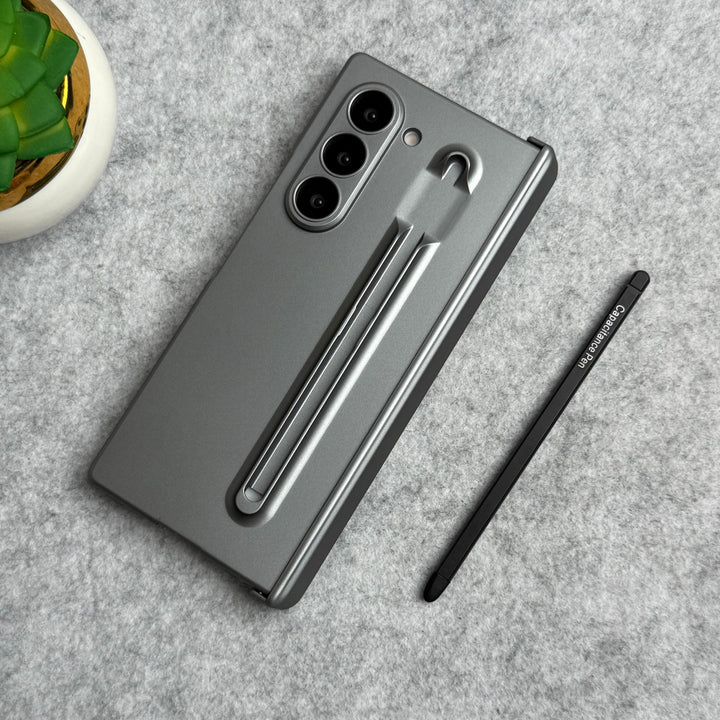 Samsung Galaxy Z Fold 6 Metal S-Pen front Glass Protection Hinge Case Folding Cover