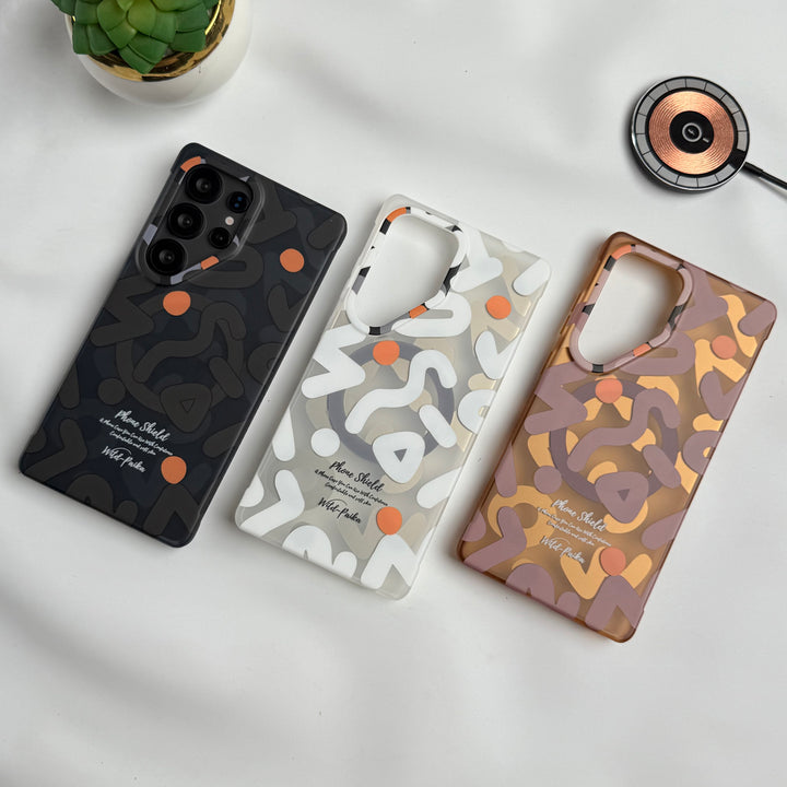 Samsung Galaxy S25 Ultra Geometric Graffiti Shockproof MagSafe Case Cover
