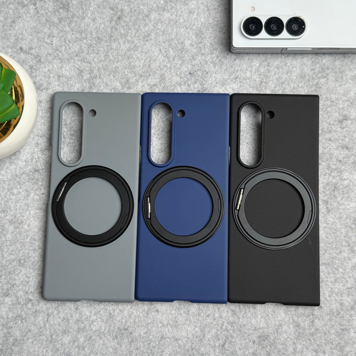 Samsung Galaxy Z Fold 6 Rotating Bracket Stand Front Glass Protection Case