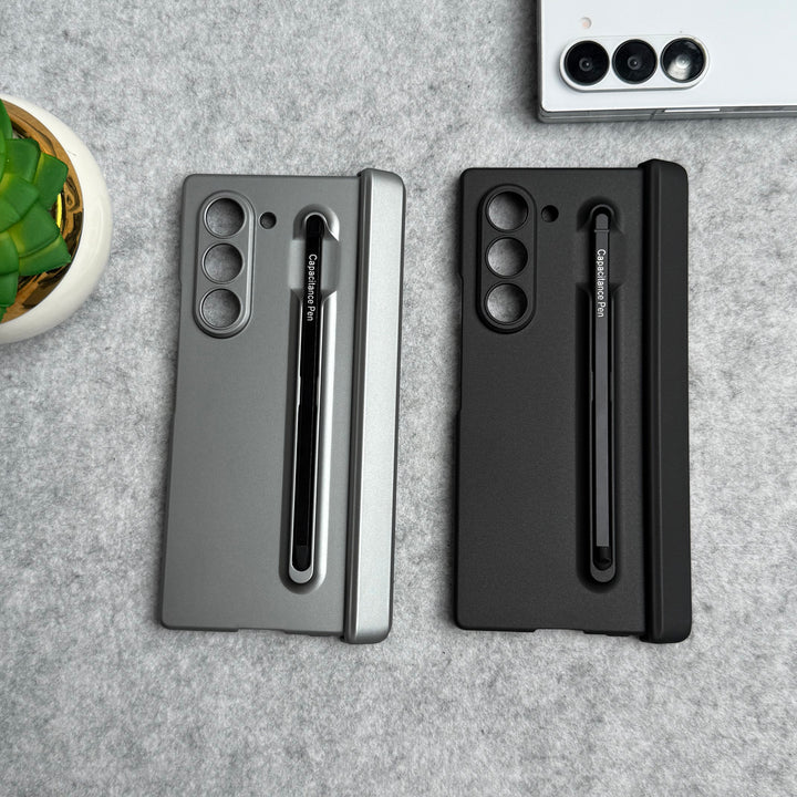 Samsung Galaxy Z Fold 6 Metal S-Pen front Glass Protection Hinge Case Folding Cover