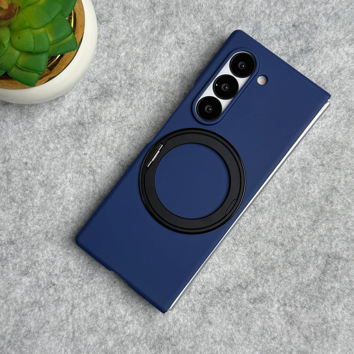 Samsung Galaxy Z Fold 6 Rotating Bracket Stand Front Glass Protection Case