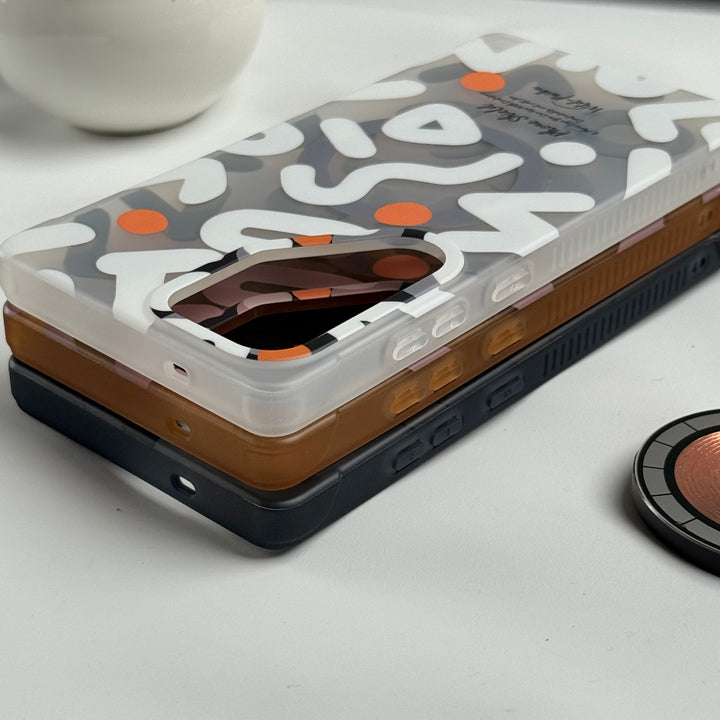 Samsung Galaxy S25 Ultra Geometric Graffiti Shockproof MagSafe Case Cover