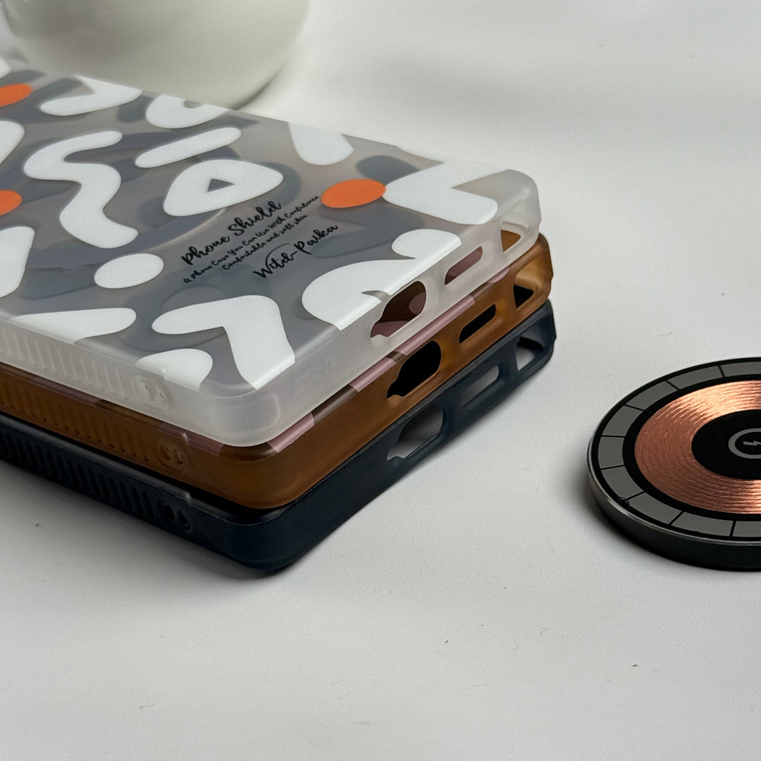 Samsung Galaxy S25 Ultra Geometric Graffiti Shockproof MagSafe Case Cover