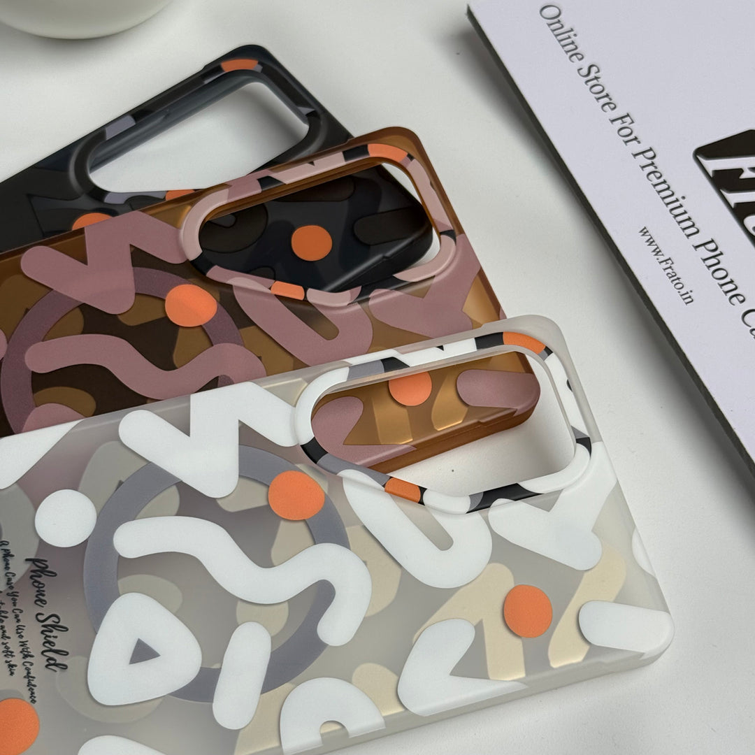Samsung Galaxy S25 Ultra Geometric Graffiti Shockproof MagSafe Case Cover