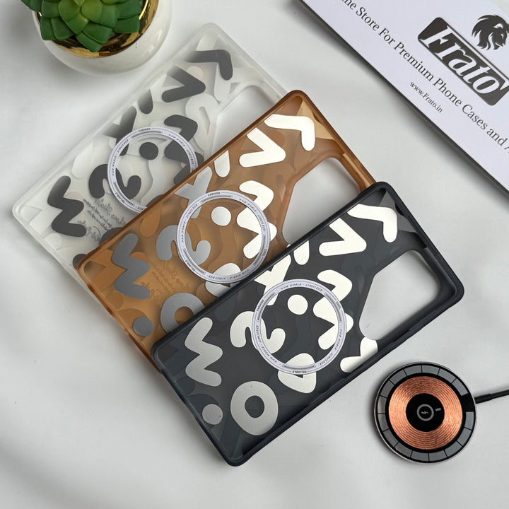 Samsung Galaxy S25 Ultra Geometric Graffiti Shockproof MagSafe Case Cover
