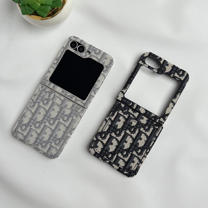 Samsung Galaxy Z Flip 6 luxury Brand CD Card Holder Case Cover
