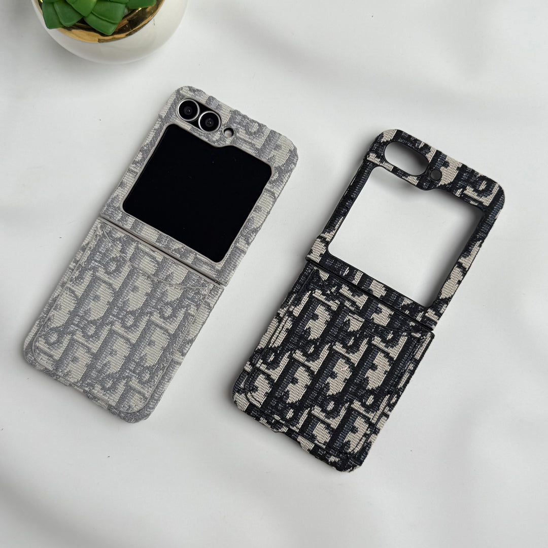 Samsung Galaxy Z Flip 6 luxury Brand CD Card Holder Case Cover