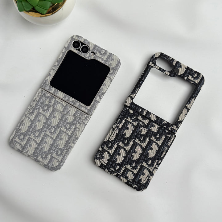 Samsung Galaxy Z Flip 6 luxury Brand CD Card Holder Case Cover