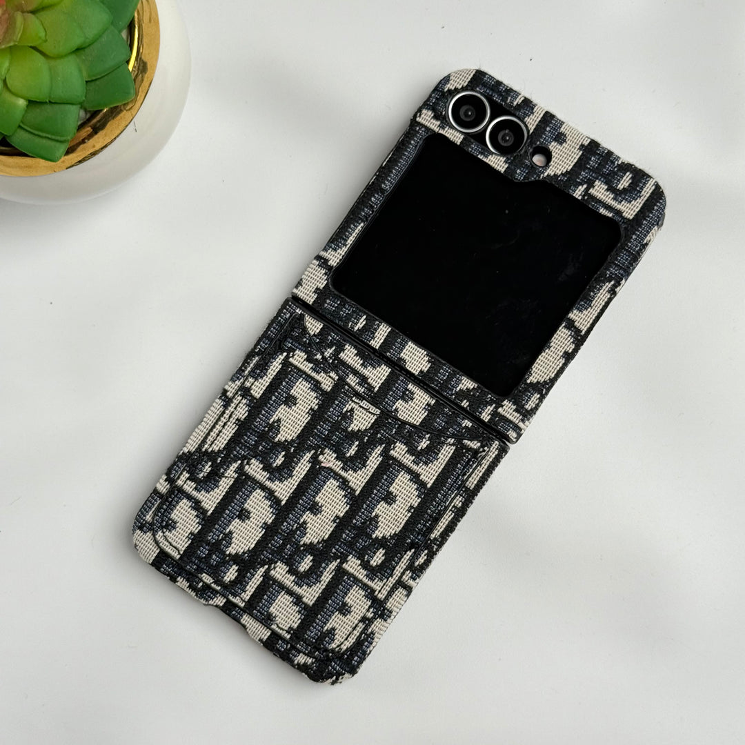 Samsung Galaxy Z Flip 6 luxury Brand CD Card Holder Case Cover