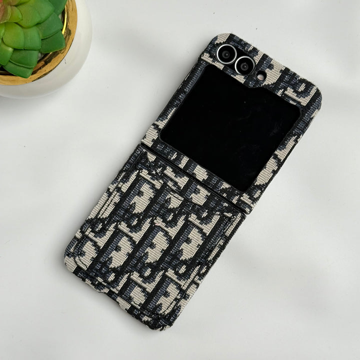 Samsung Galaxy Z Flip 6 luxury Brand CD Card Holder Case Cover