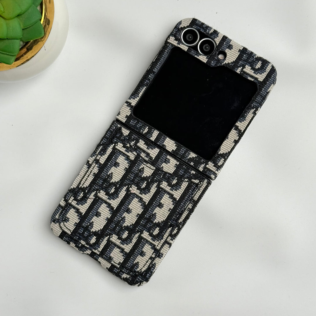 Samsung Galaxy Z Flip 6 luxury Brand CD Card Holder Case Cover