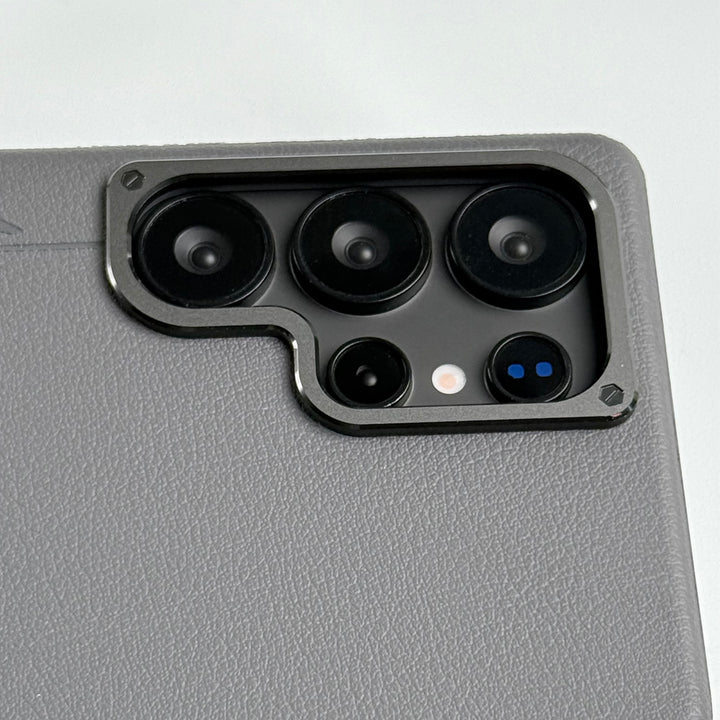 Samsung Galaxy S24 Ultra Leather Texture MagSafe PVC NUIU Case With Metal Camera Bump