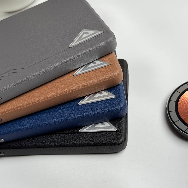 Samsung Galaxy S24 Ultra Leather Texture MagSafe PVC NUIU Case With Metal Camera Bump