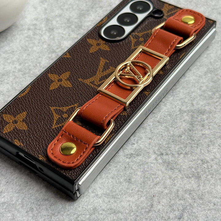 Samsung Galaxy Z Fold 6 Luxury Brand Strap Holder Case