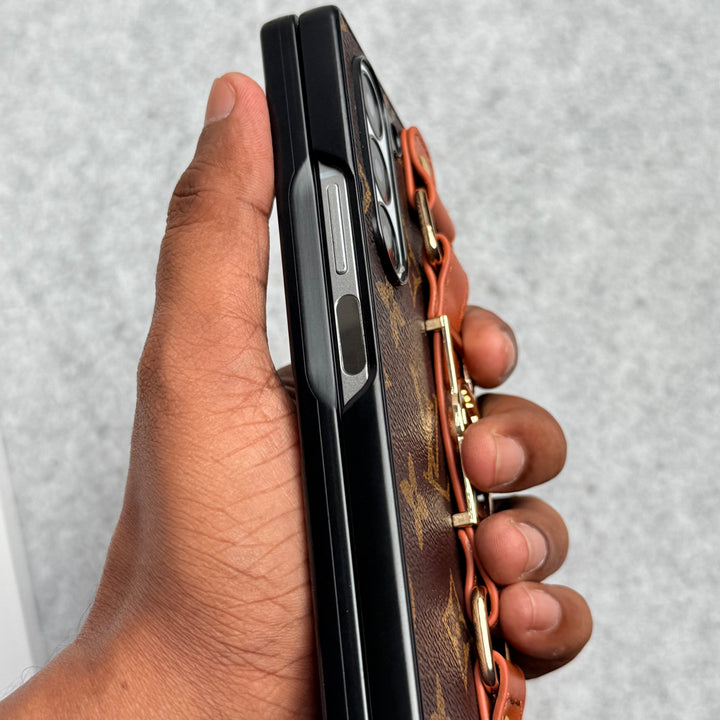 Samsung Galaxy Z Fold 6 Luxury Brand Strap Holder Case