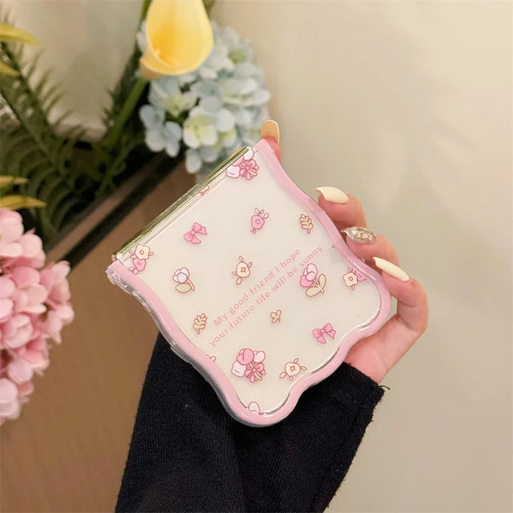 Samsung Galaxy Z Flip 6 Pink Flower Blossom Bracelet Wave Transparent Case