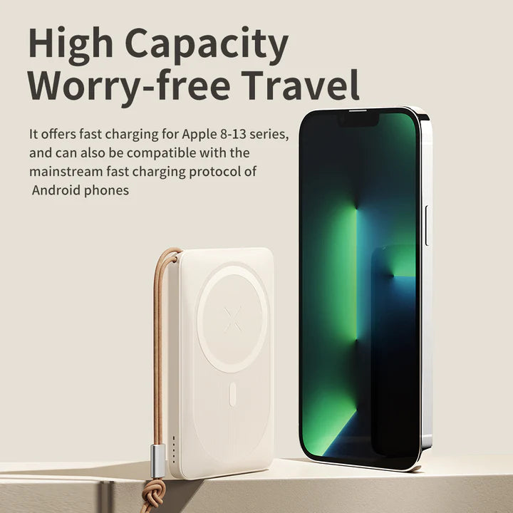 P89 MagSafe Wireless 10000 mAh Power Bank with Loop