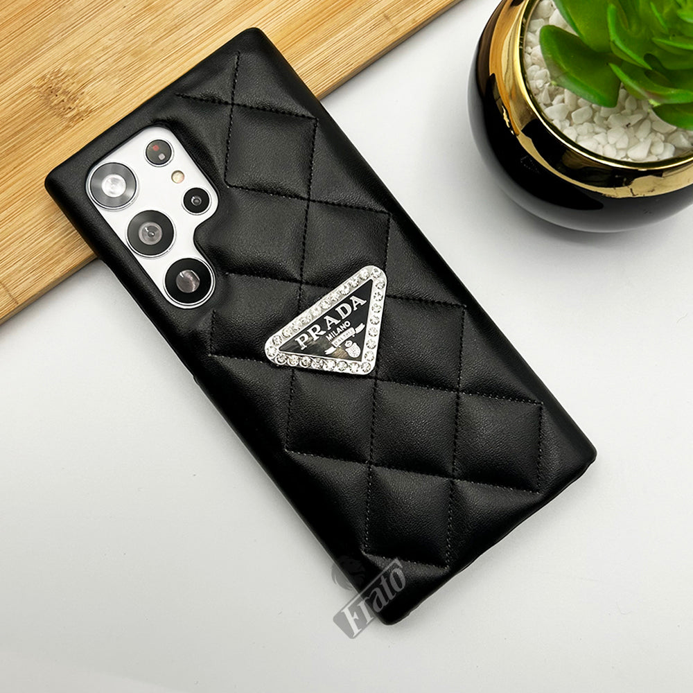 Samsung Galaxy S23 Ultra Puff Edition PU Leather Case Cover