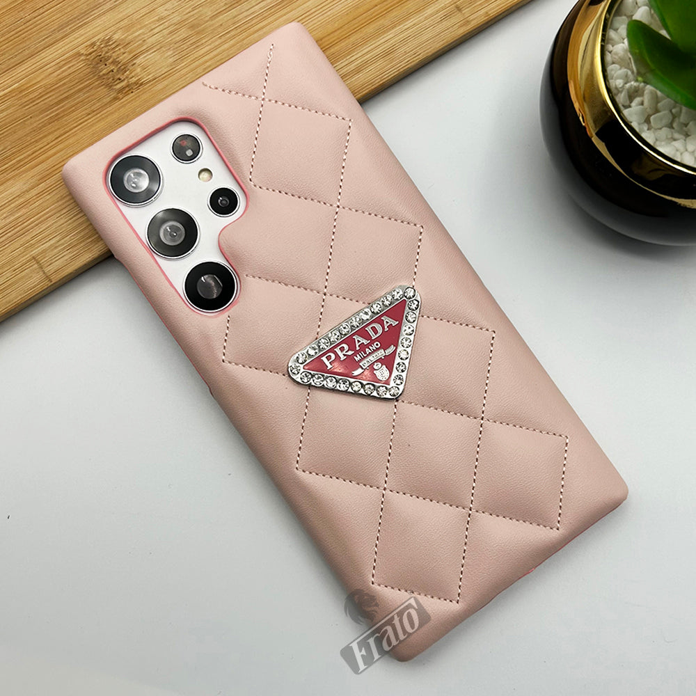 Samsung Galaxy S23 Ultra Puff Edition PU Leather Case Cover