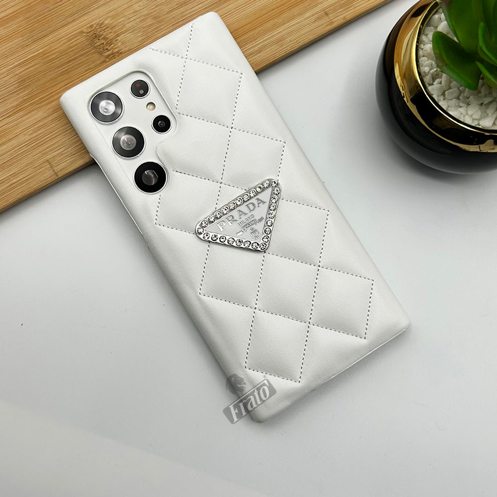 Samsung Galaxy S23 Ultra Puff Edition PU Leather Case Cover