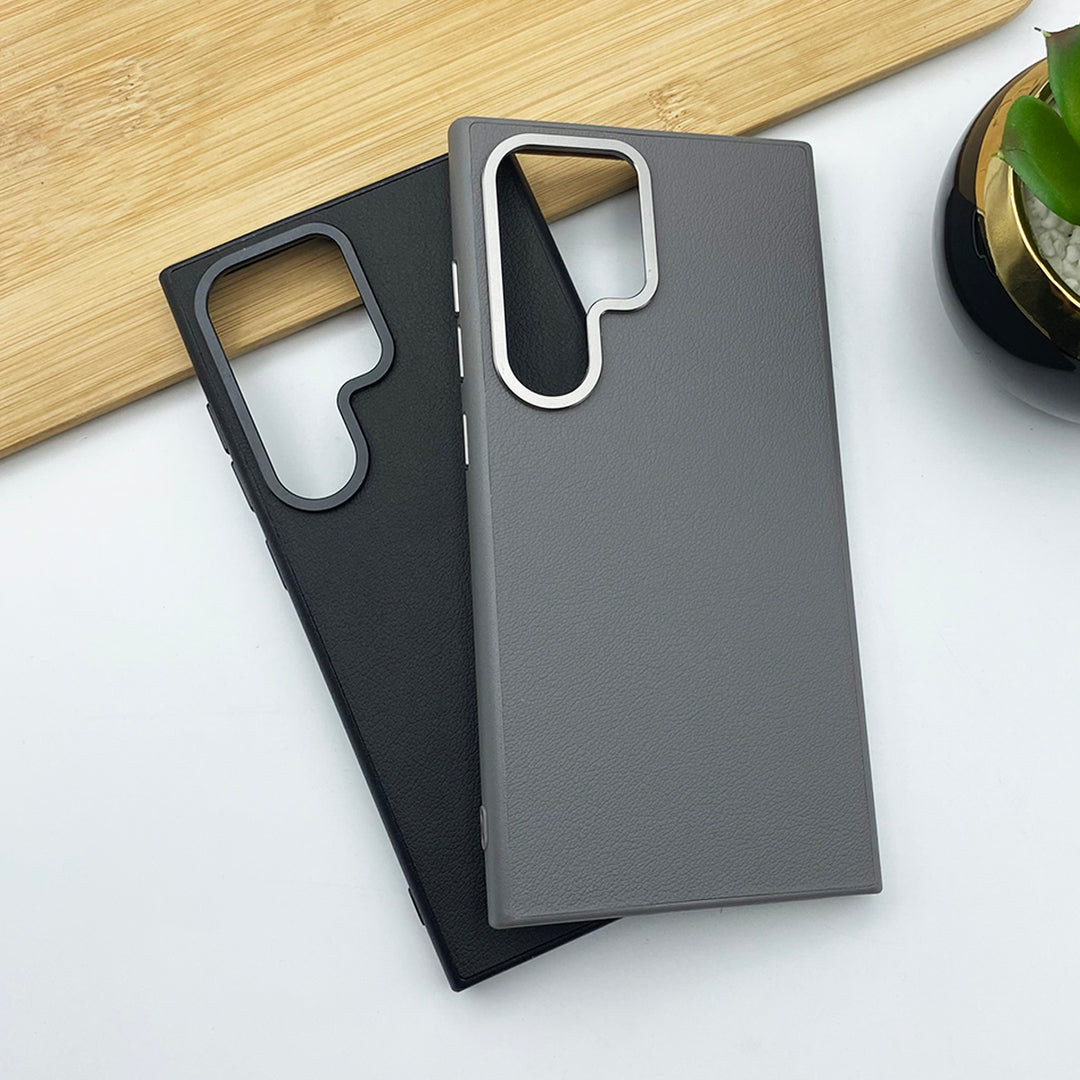 Samsung Galaxy S24 Ultra PU Leather Case Cover With Camera Bumper