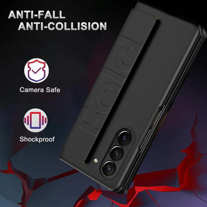 Samsung Galaxy Z Fold 6 Silk Hard Shell Strap Holder Case