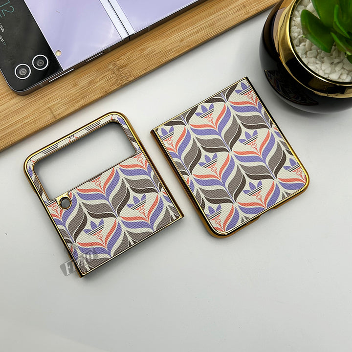 Samsung Galaxy Z Flip 4 Chrome Plated Branded Design Case Cover