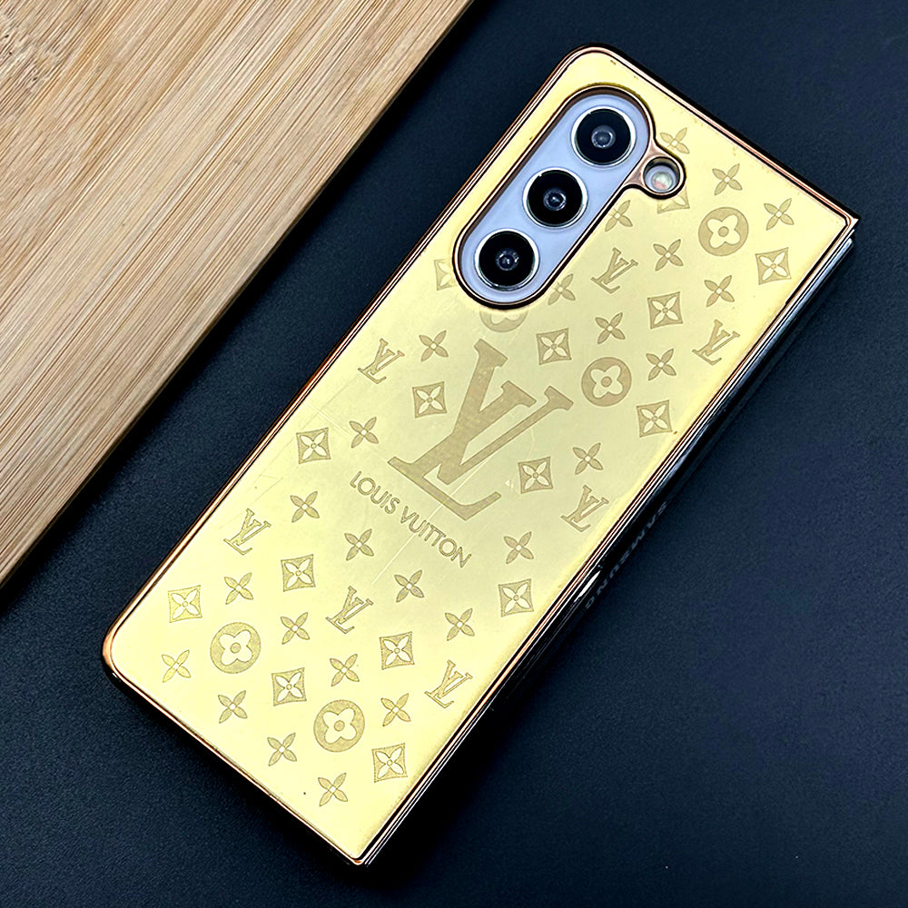 Samsung Galaxy Z Fold 5 Luxurious Crafted Gold Series Case Cover