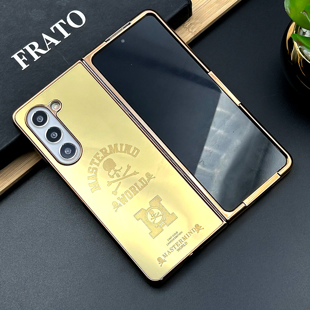 Samsung Galaxy Z Fold 5 Luxurious Crafted Gold Series Case Cover – FRATO