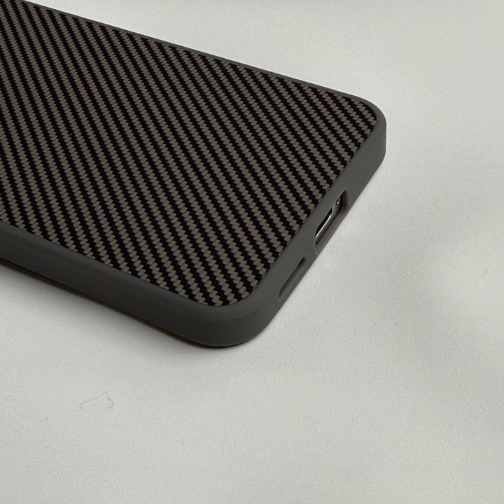 Samsung Galaxy S24 Carbon Fiber Design Metal camera Bump Case