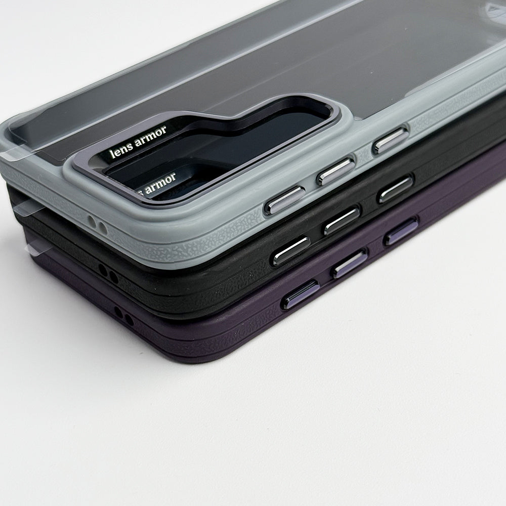 SamSung Galaxy S24 Plus Acrylic Shield Shockproof Case With Metal Camera Ring