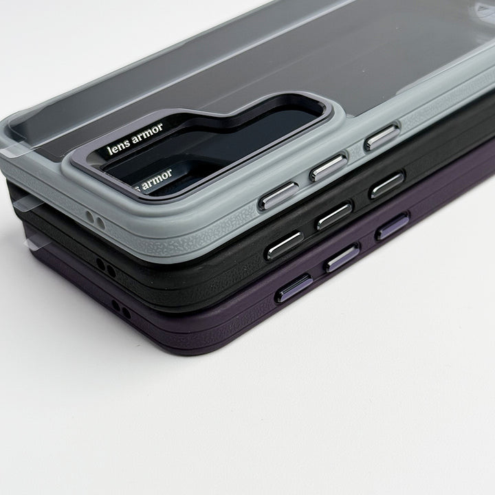 SamSung Galaxy S24 Plus Acrylic Shield Shockproof Case With Metal Camera Ring
