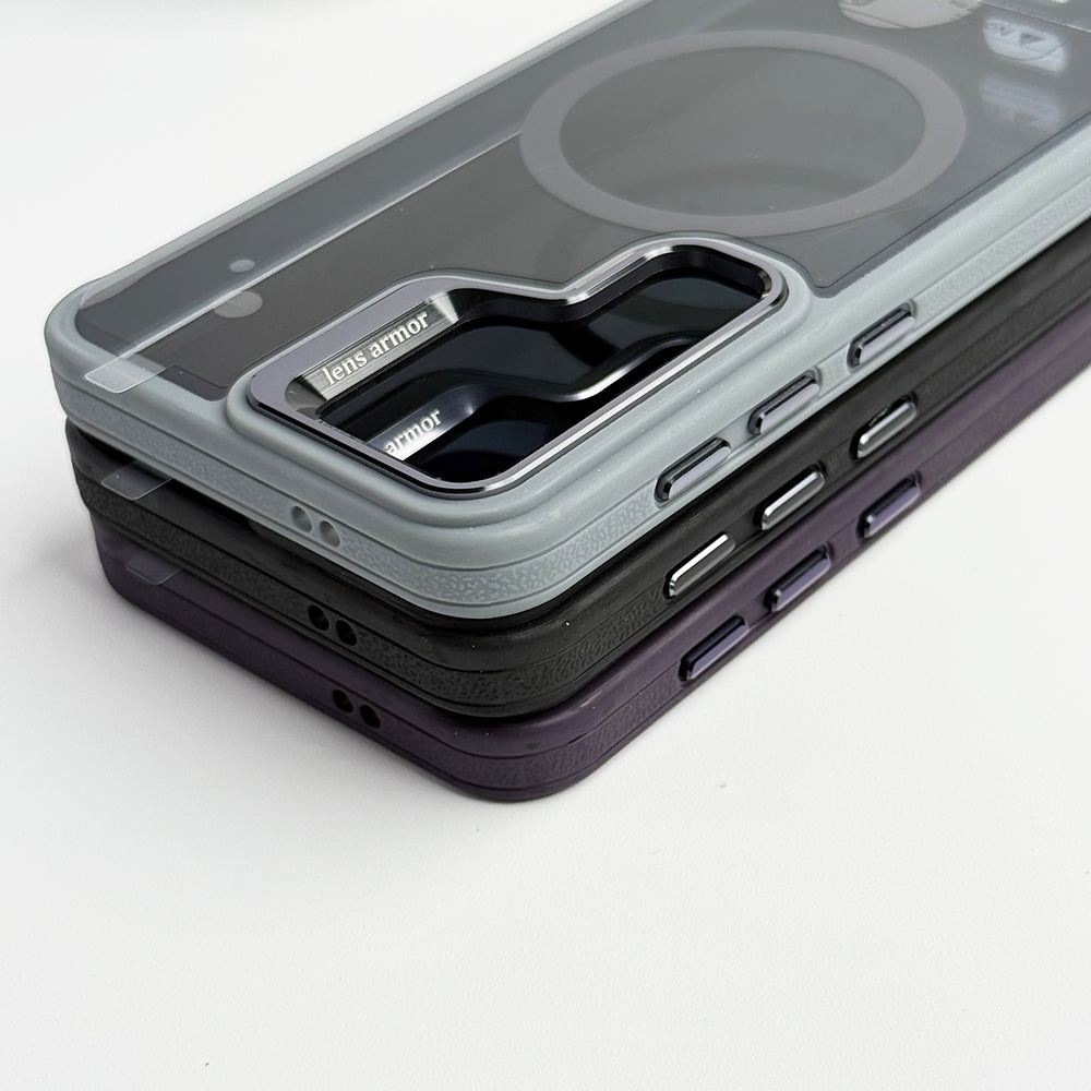 SamSung Galaxy S24 Plus Acrylic Shield Shockproof MagSafe Case With Metal Camera Ring